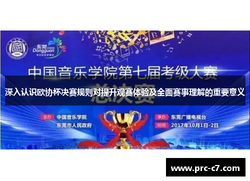 深入认识欧协杯决赛规则对提升观赛体验及全面赛事理解的重要意义